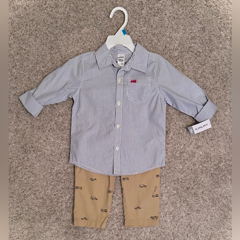 🚒 2 Piece Carter’s Set - Boys 24 Mo